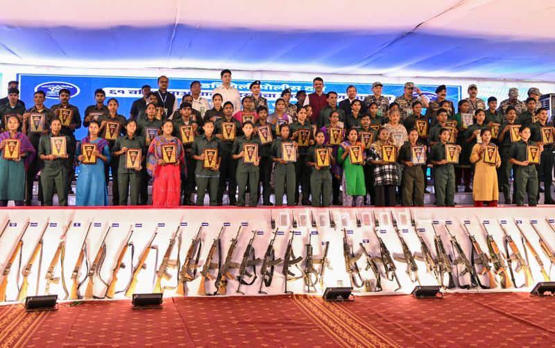 Surrender by the Naxals & killing of top leaders point to the insurgency losing ground