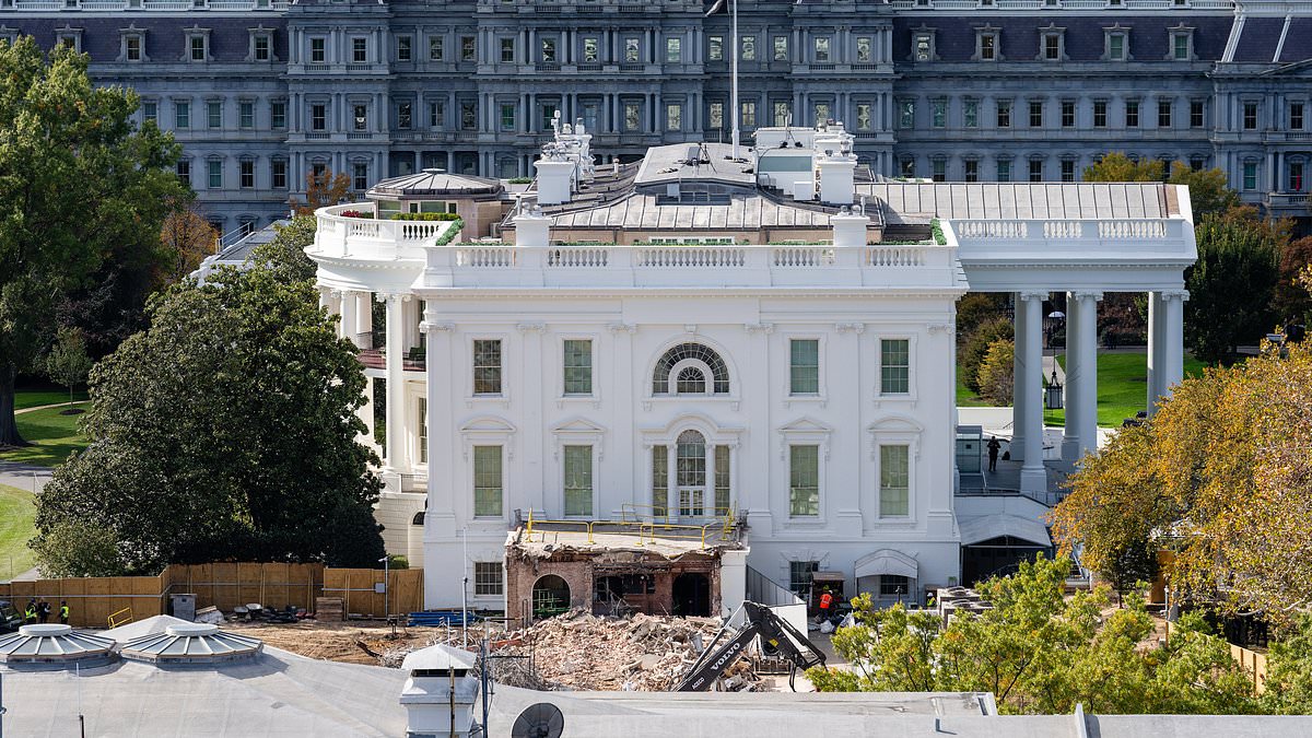 Trump sends bulldozers in to level a useless wing of the White House - and rich liberals lose their minds, writes TANYA GOLD