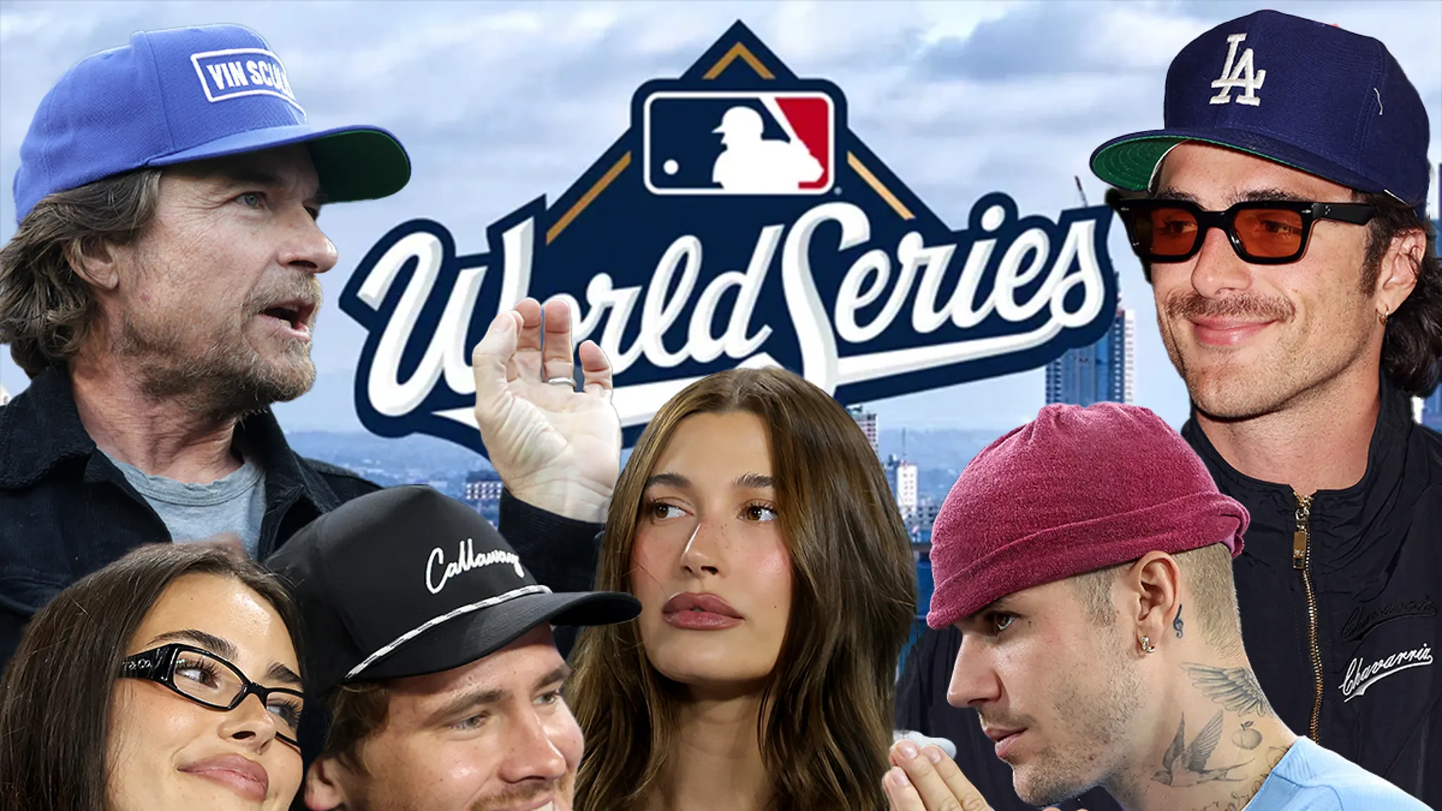 The Biebers, Jacob Elordi, Madison Beer and More Attend World Series Game 3