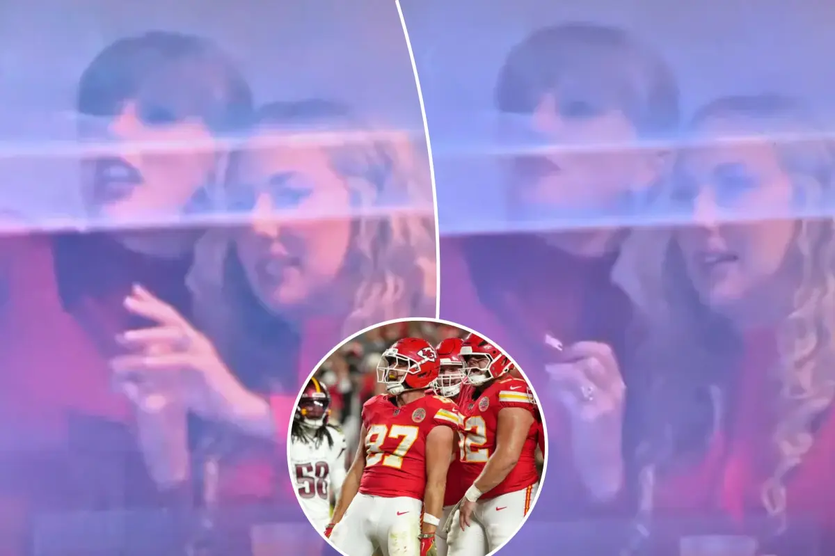 Taylor Swift spotted celebrating Travis Kelce's touchdown during Chiefs' victory