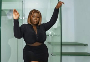 Tongues wag over Maame Serwaa’s look at Ben South’s movie debut