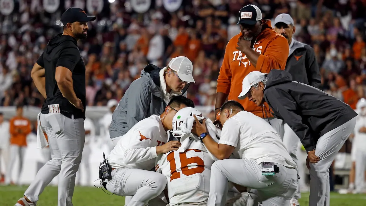 Arch Manning hurt during Texas' dramatic comeback win over Mississippi State