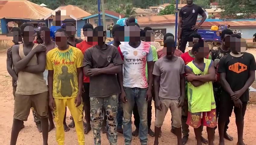21 Burkinabes arrested for involvement in galamsey on river bodies in Amansie West District