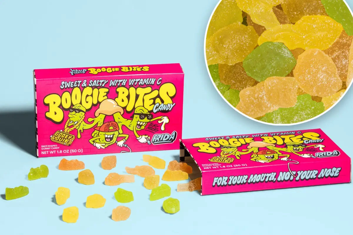 Breast milk ice cream brand creates booger-inspired gummies