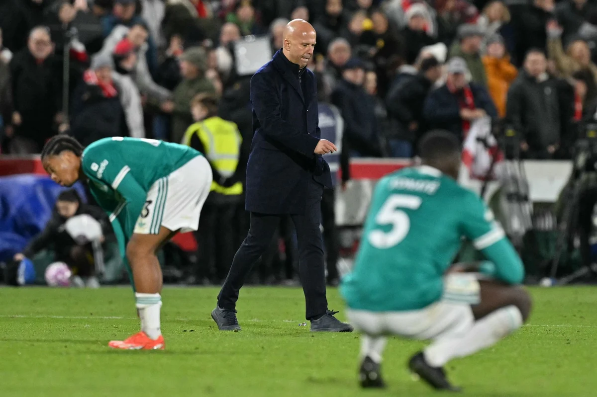 Liverpool: Arne Slot makes worrying admission after Brentford defeat