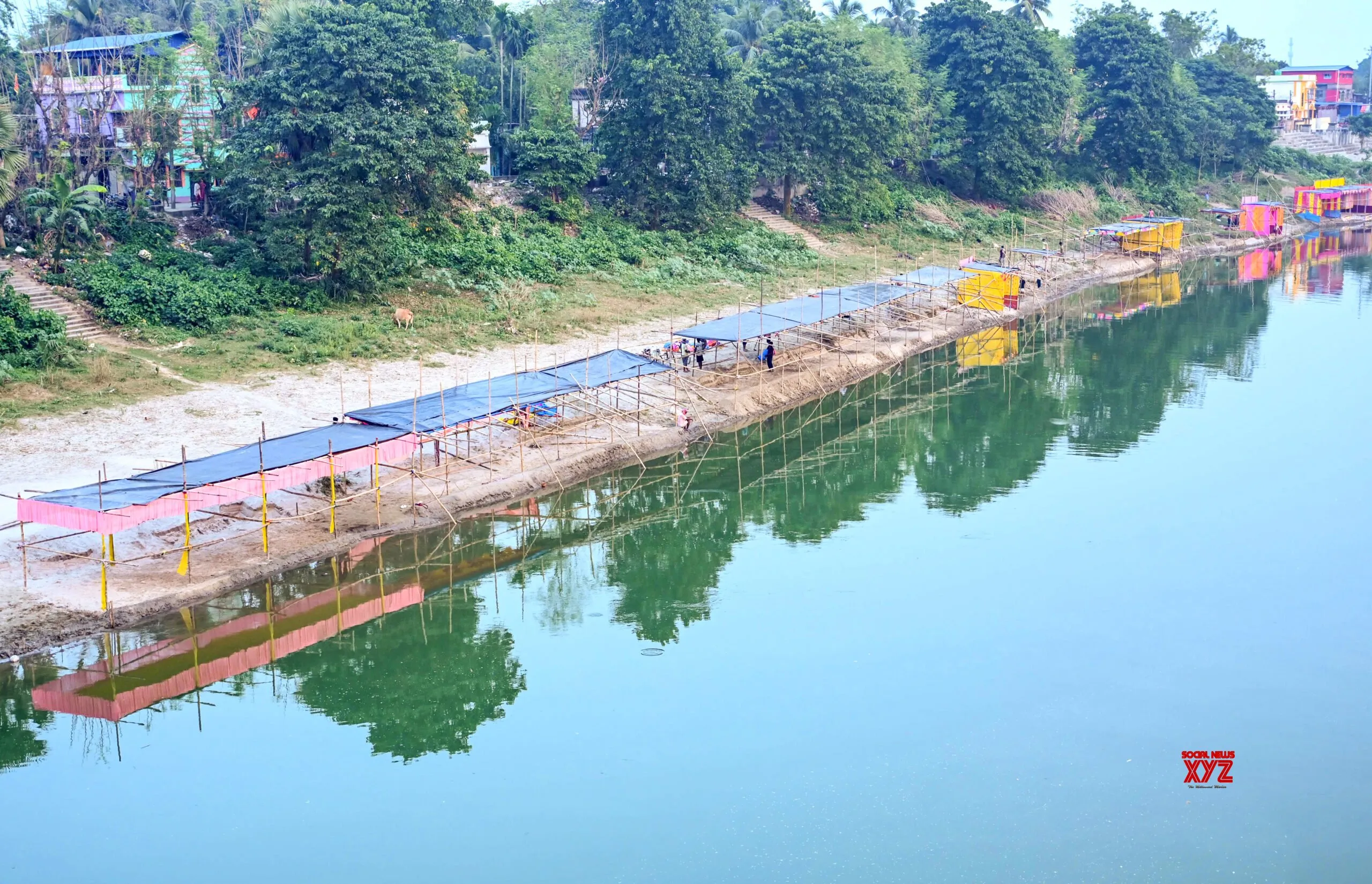 Balurghat: Chhath Ghat Ready for Festival #Gallery