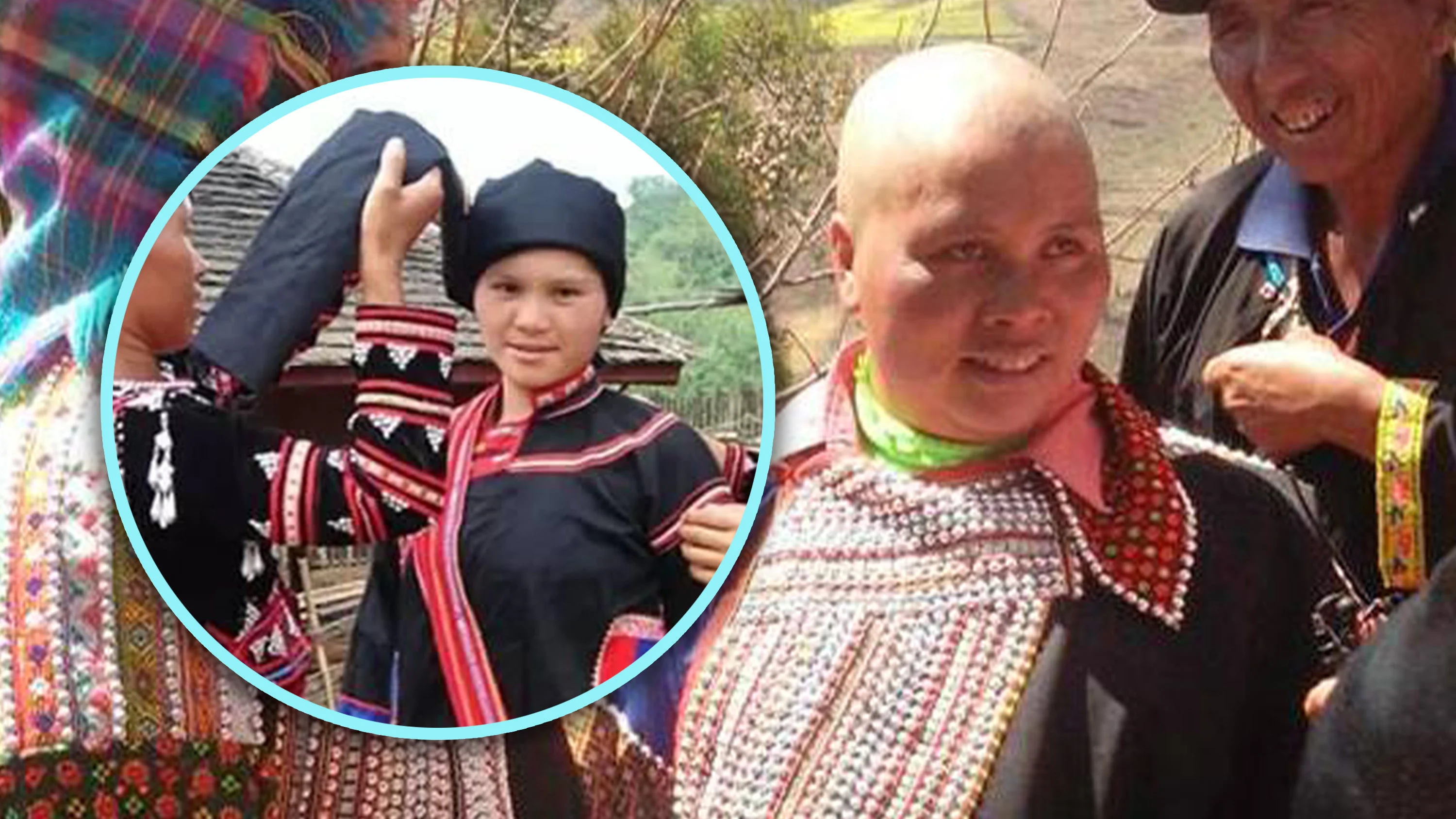 Why China Lahu women shave heads on wedding day; locals drown pigs during mourning