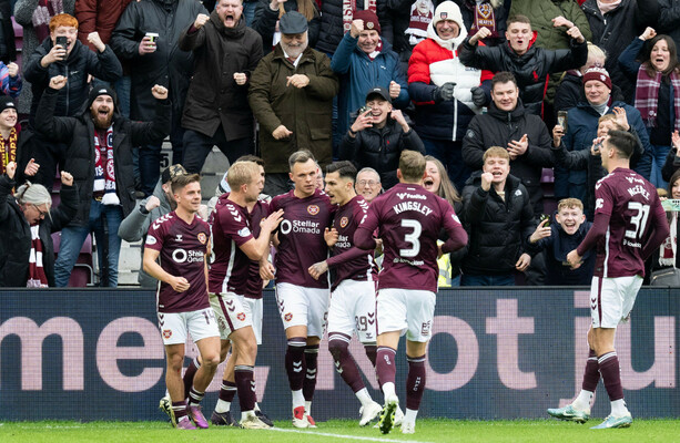Hearts keep dream start on track with win over Celtic to go eight points clear
