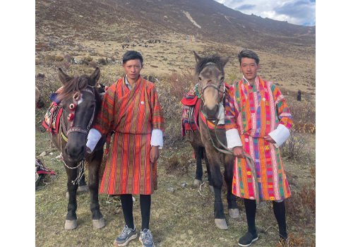 Two brothers and their horses from Paro win the Laya highland horse race