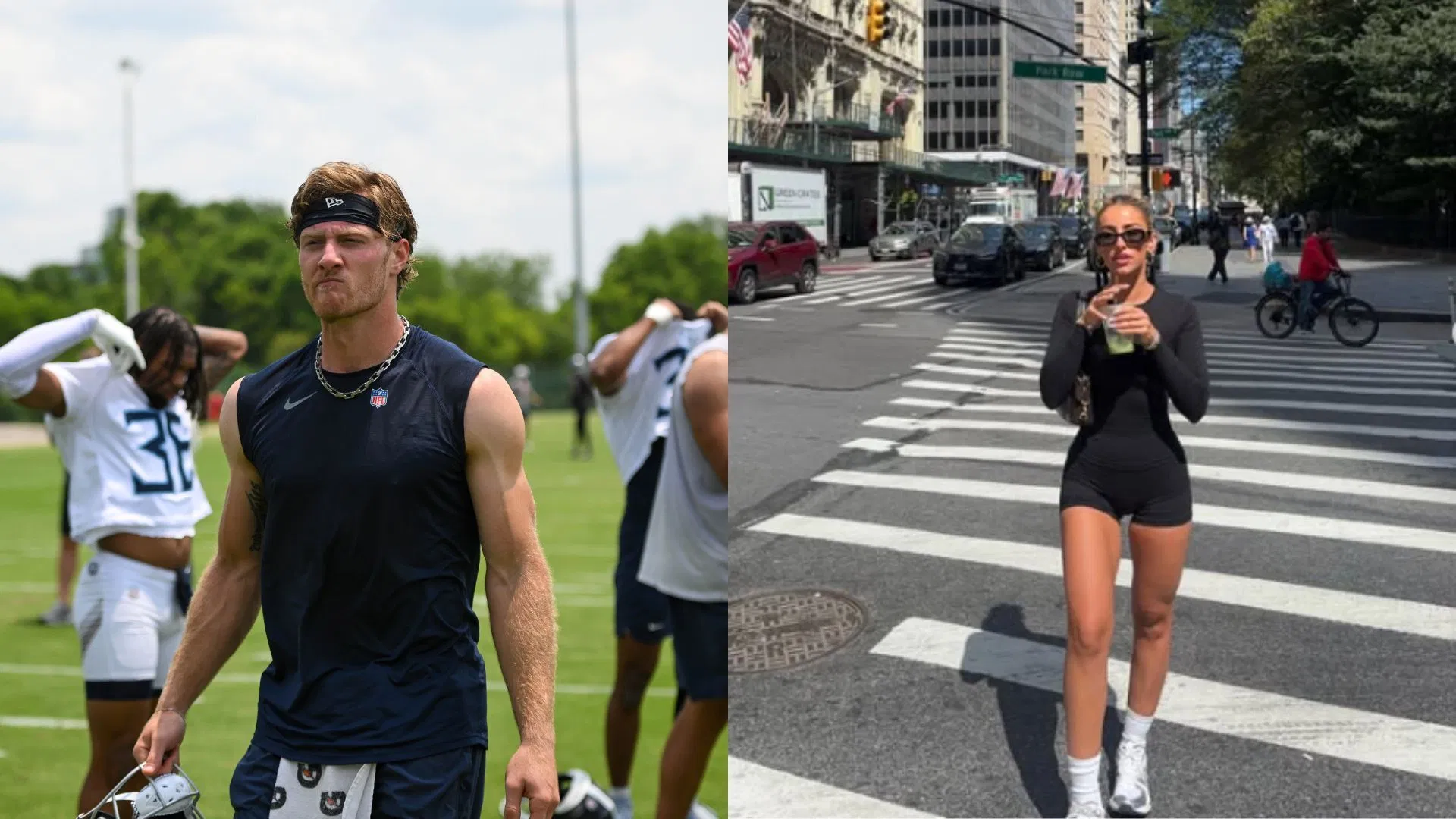 Will Levis' ex Gia Duddy shows off bold outfit with leather jacket for football gameday