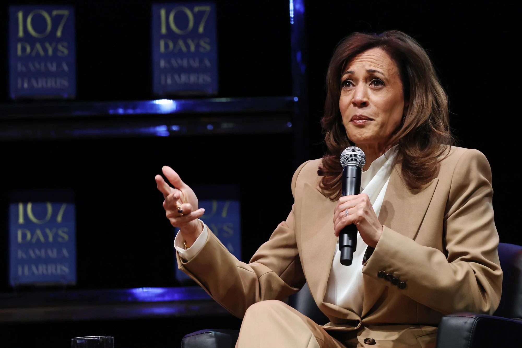 Kamala Harris slams billionaires for ‘bending the knee at the foot’ of ‘tyrant’ Donald Trump