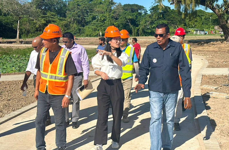 China-Guyana Joe Vieira Friendship Park 83% complete