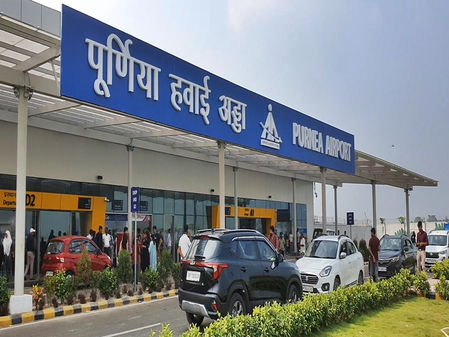 Bihar: Direct flight from Purnia to Delhi and Hyderabad begins, passengers delighted