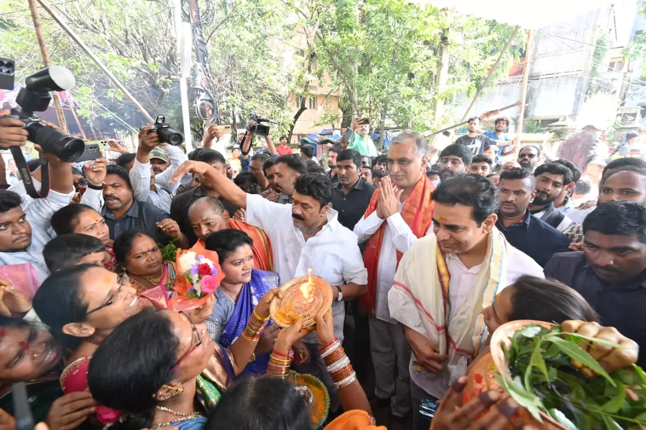 KTR & Harish Rao Attended ‘Bodrai’ Festival