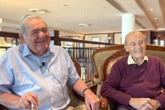 Watch: Friendship born under bombs, Martin and Michael mark their 90th