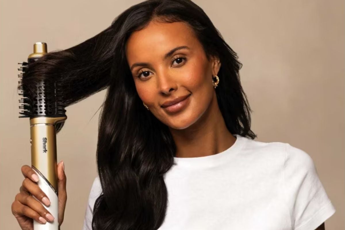 Maya Jama is raving about the Shark Glam Hot Tool Air Styling System for effortless glamour