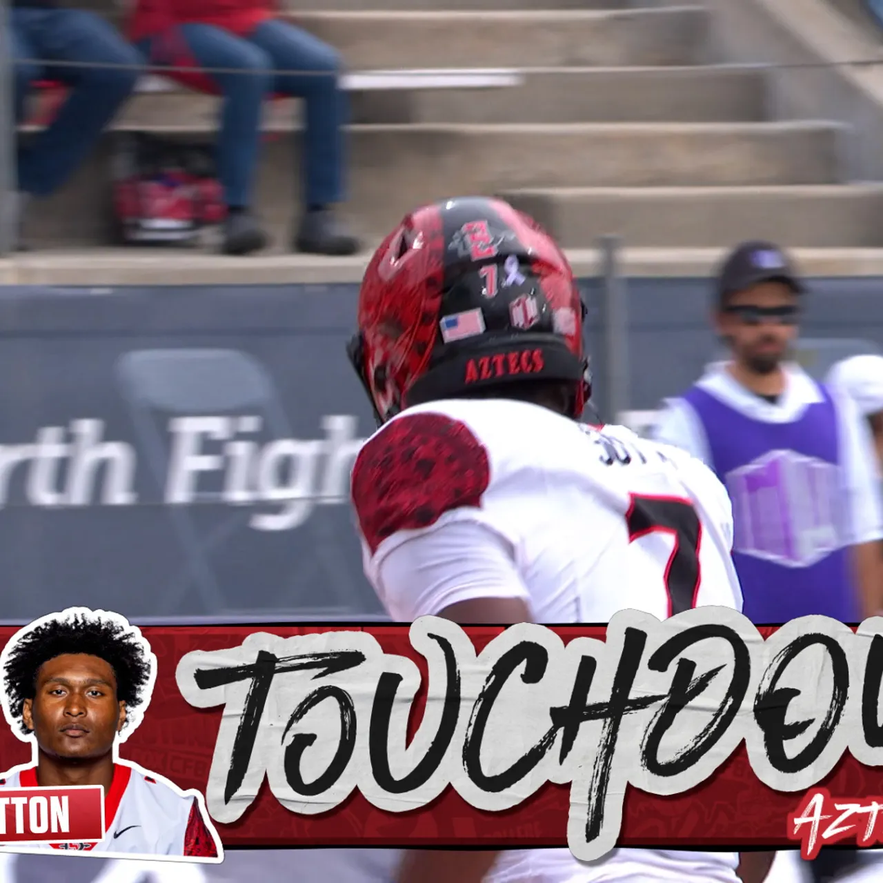 Lucky Sutton punches in one-yard TD, giving San Diego State the lead over Fresno State