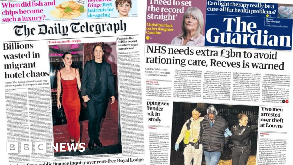 Scotland's papers: Asylum hotels report and NHS needs emergency cash
