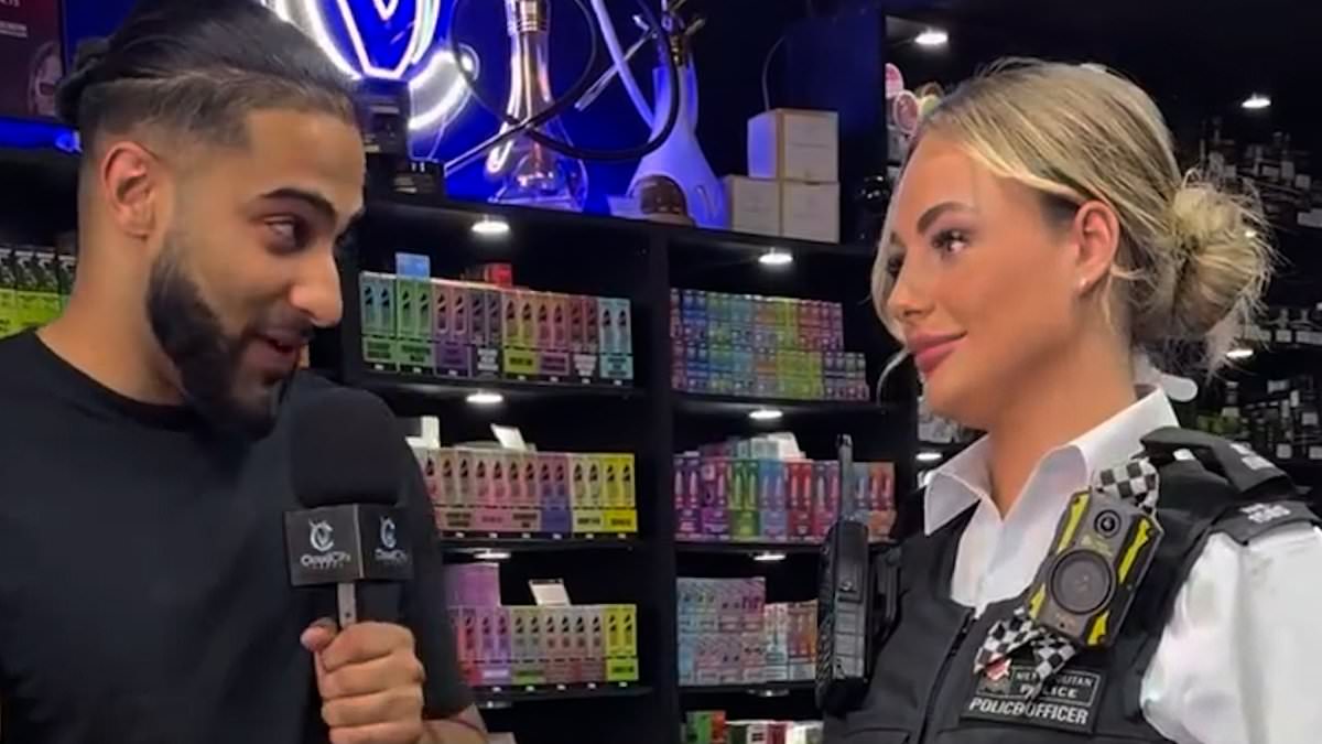 Fury at police starring in social media 'ads' after Met cop endorses vape shop and West Midlands officer promotes chicken takeaway