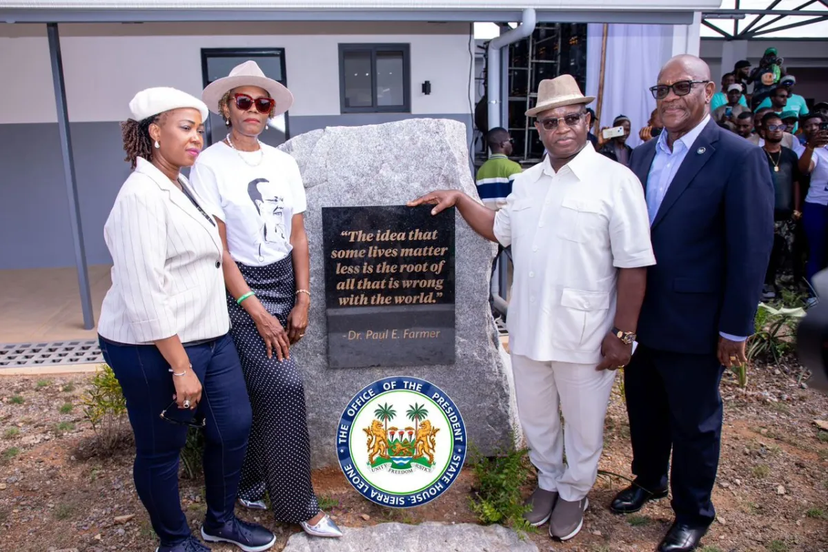 Sierra Leone’s President Julius Maada Bio Commissions Kono Maternal Center of Excellence, Reaffirms Government’s Commitment to Partnership