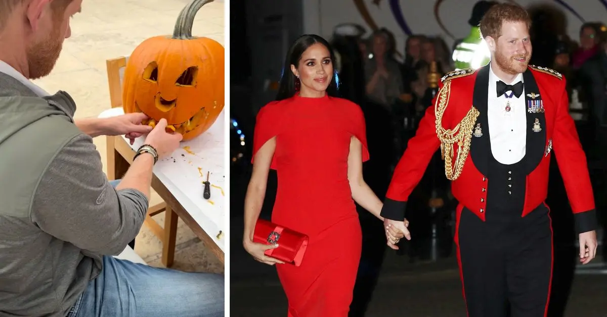 The Prince's Downfall On Full Display: 'Miserable' Harry Trolled as He's Reduced to 'Pumpkin Carving Influencer' In Wife Meghan Markle's Halloween Videos