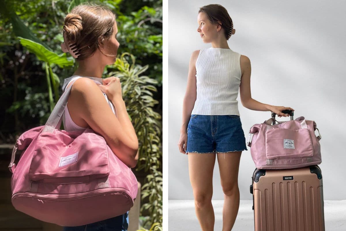 The foldable carry-on travel bag from Simplify Living is a ‘game changer for my trips away'