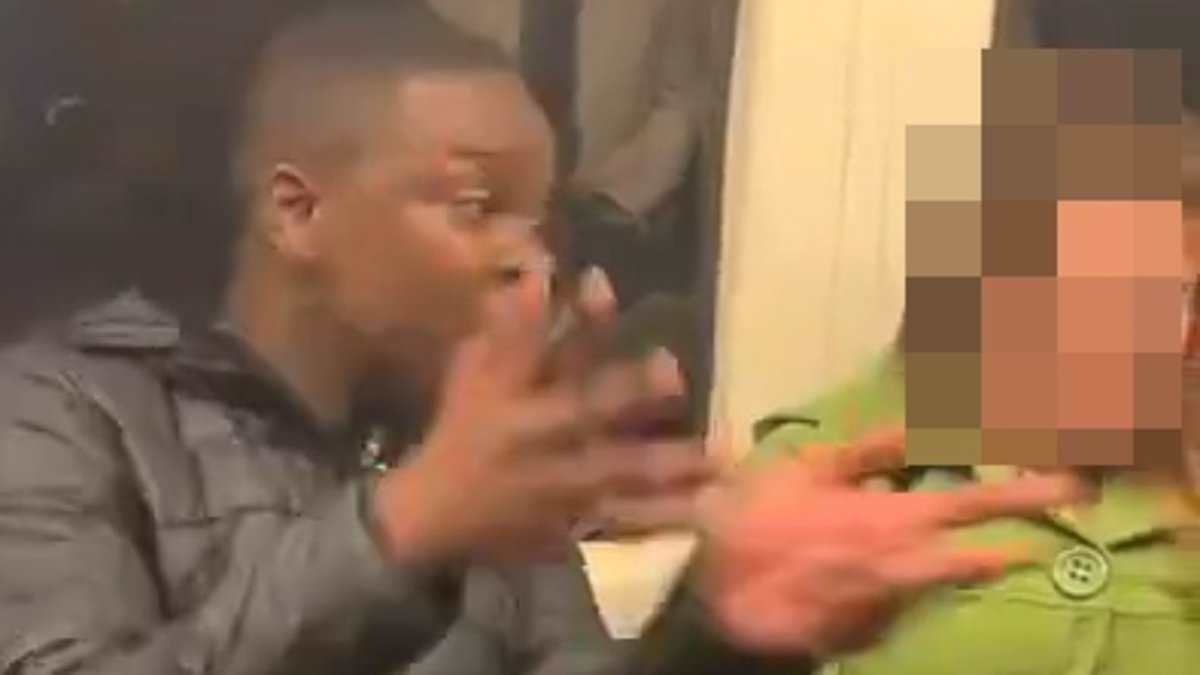 Moment wannabe TikTok star terrifies woman on London Underground: Police arrest man following 'spate of distressing incidents'