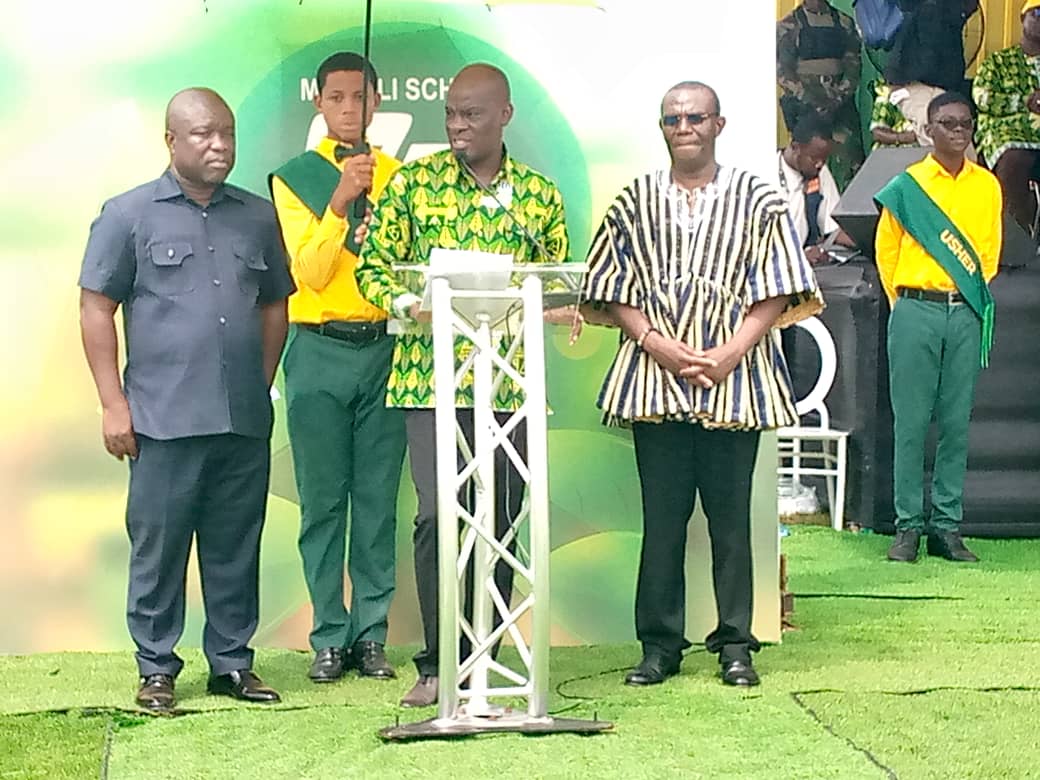 Minister of Education Haruna Iddrisu celebrates Mawuli School’s 75th anniversary, cuts sod for new dormitories