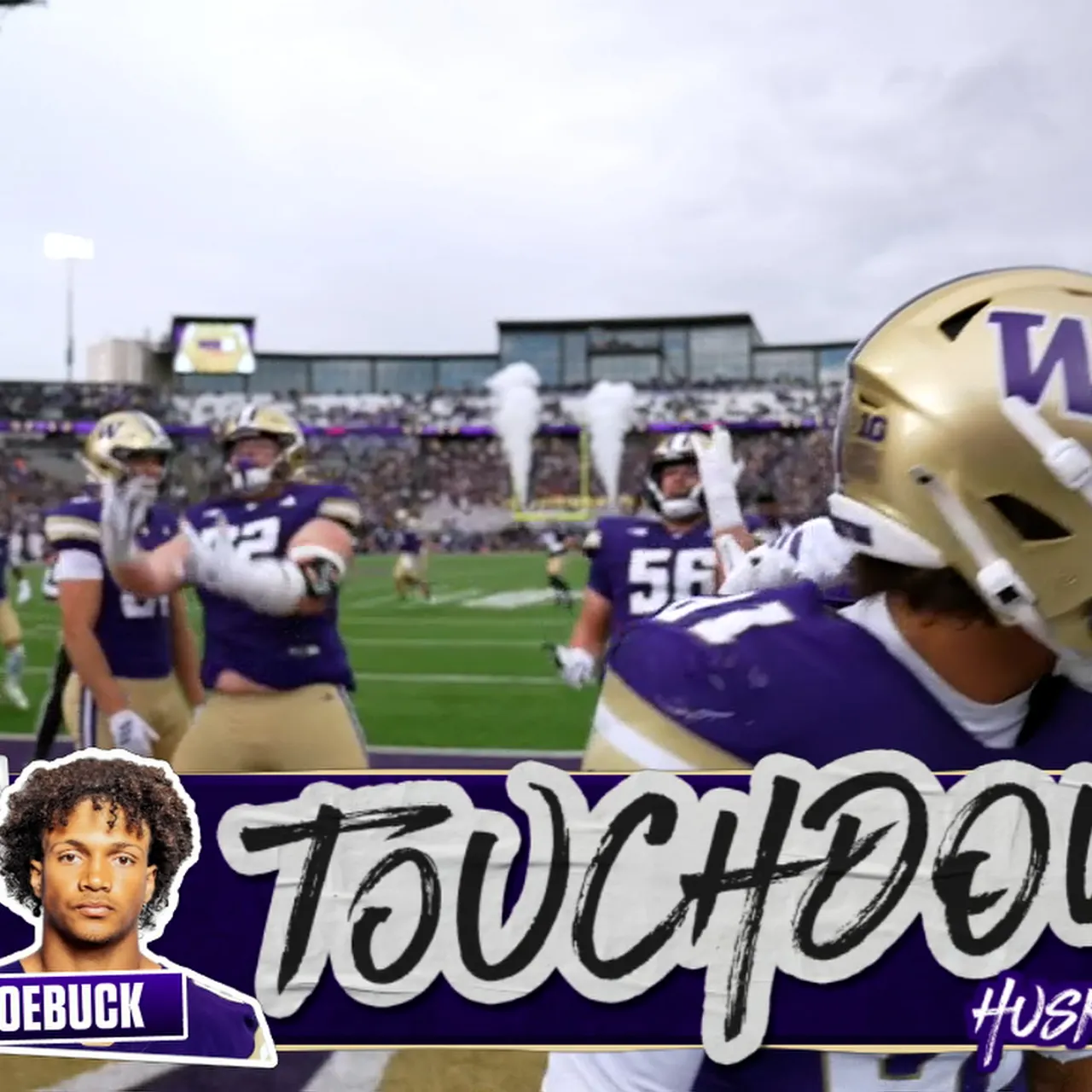Demond Williams finds Dezmen Roebuck for 13-yard TD, giving Washington lead over Illinois