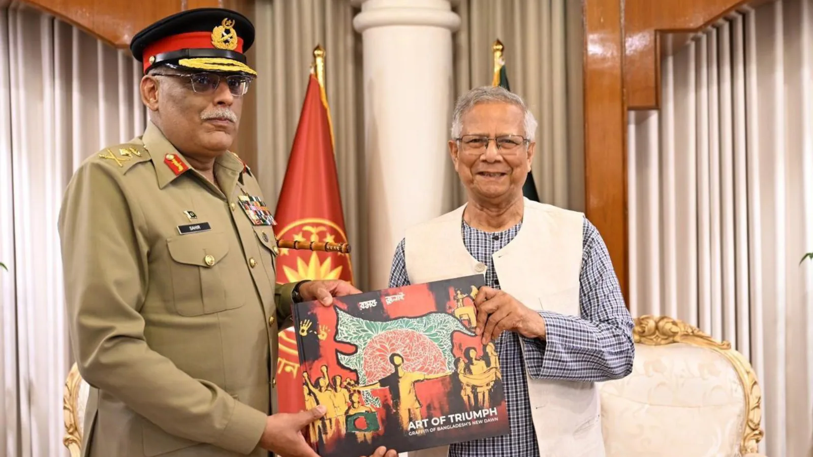 Muhammad Yunus's Controversial Gift To Pakistani General: Bangladesh Map Featuring Northeast India