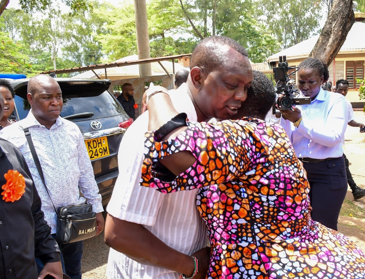 Trending!! This PHOTO of OSCAR SUDI hugging RUTH ODINGA set tongues wagging - Look at his hands!!