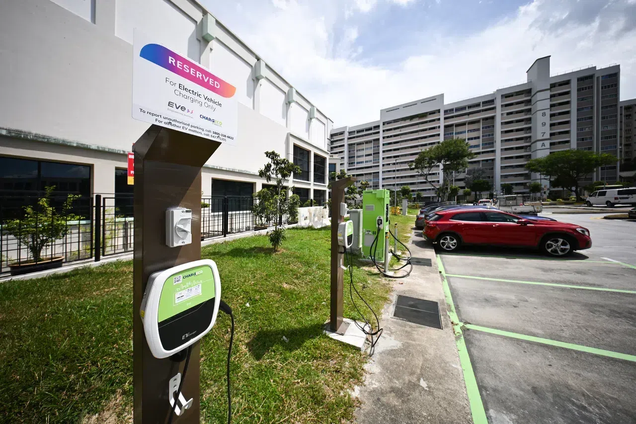 Over 1,600 HDB carparks now have EV chargers; 150 more to be equipped by end-2025