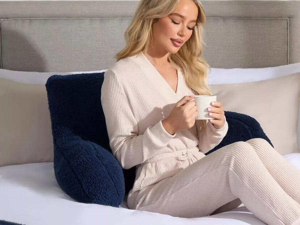 'Cute and fluffy' back support cushion 'comfy for reading in bed' now under £12