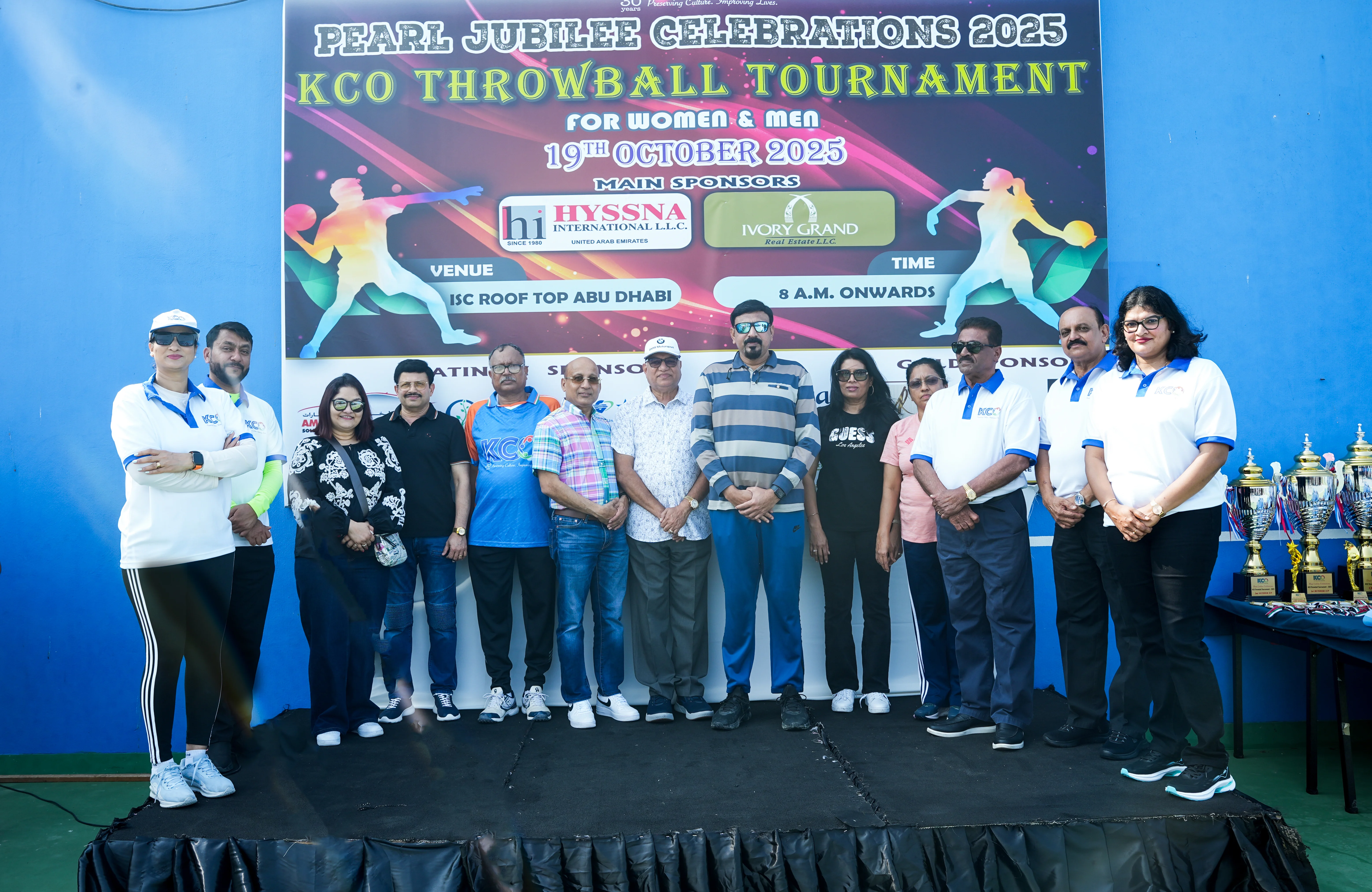 KCO Throwball Tournament Held on 19th October as Part of Pearl Jubilee Sports Celebrations