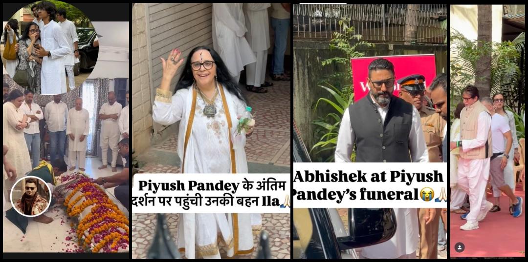Big B, Abhishek, Manoj Pahwa, Ila Arun other celebs pay last respects to advertising legend Piyush Pandey