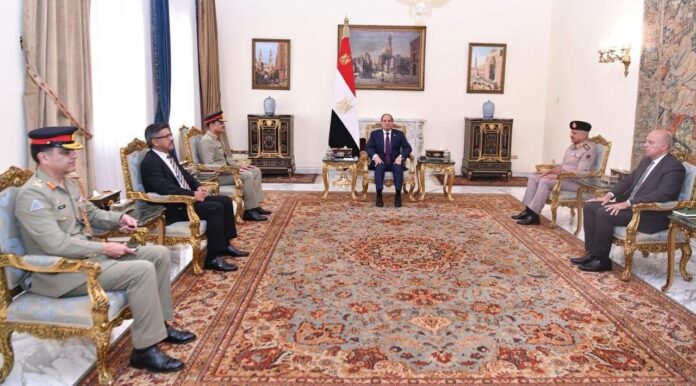 COAS, Egyptian president vow to deepen strategic coordination, boost bilateral ties