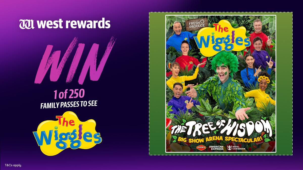 WIN 1 of 250 family passes to see The Wiggles