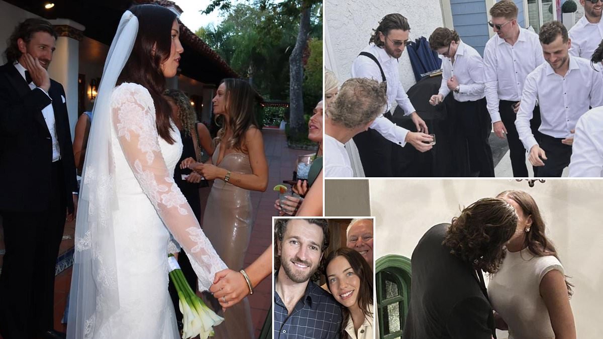 Marcus Bontempelli ties the knot with ice hockey-star partner in stunning California wedding