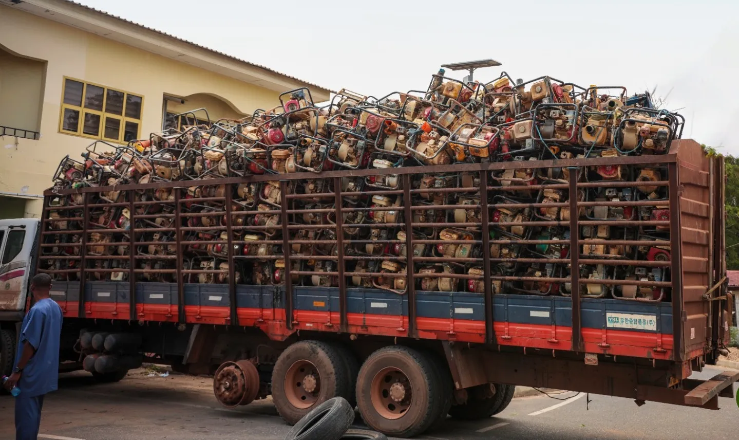 Seized galamsey water pumps repurposed for farmers to boost irrigation – Lands Ministry