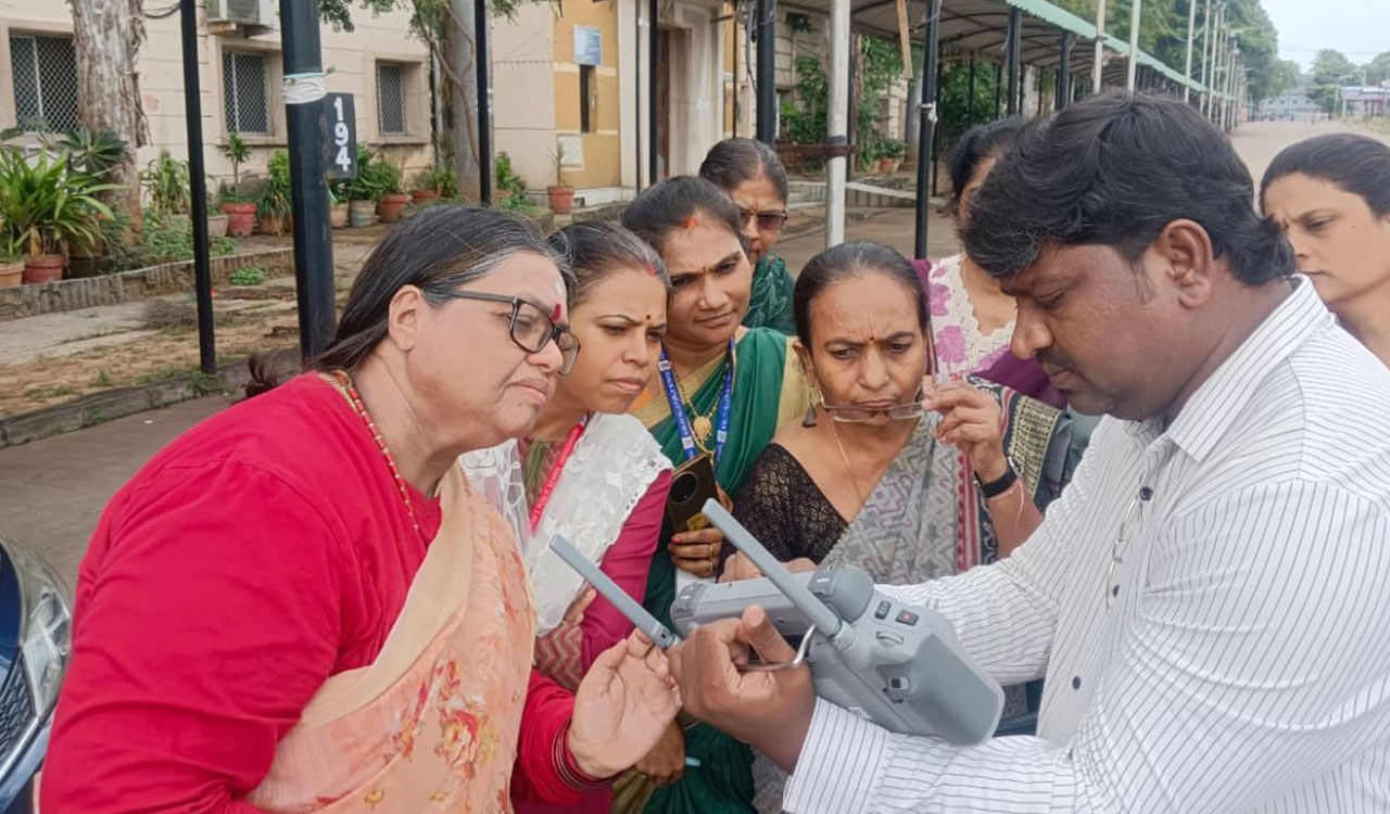 Teachers explore drone mapping at GeoMap Society’s GIS workshop