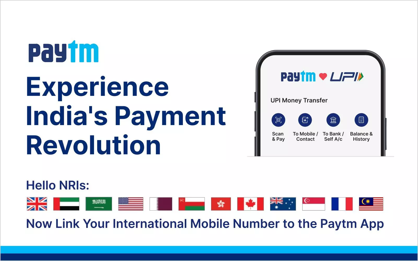 Paytm Enables NRIs to Link International Mobile Numbers on Paytm App for Seamless UPI Payments