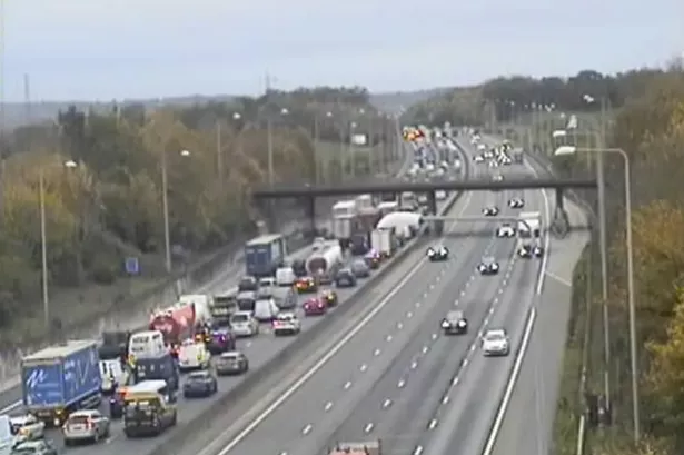 M25 traffic LIVE: Major motorway grinds to halt after rush hour crash and fire
