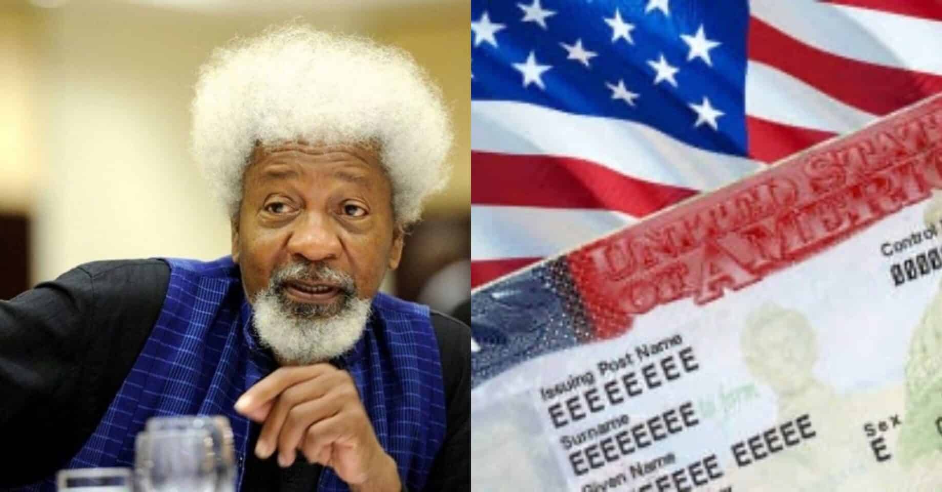 My US Visa Revoked, Says Soyinka