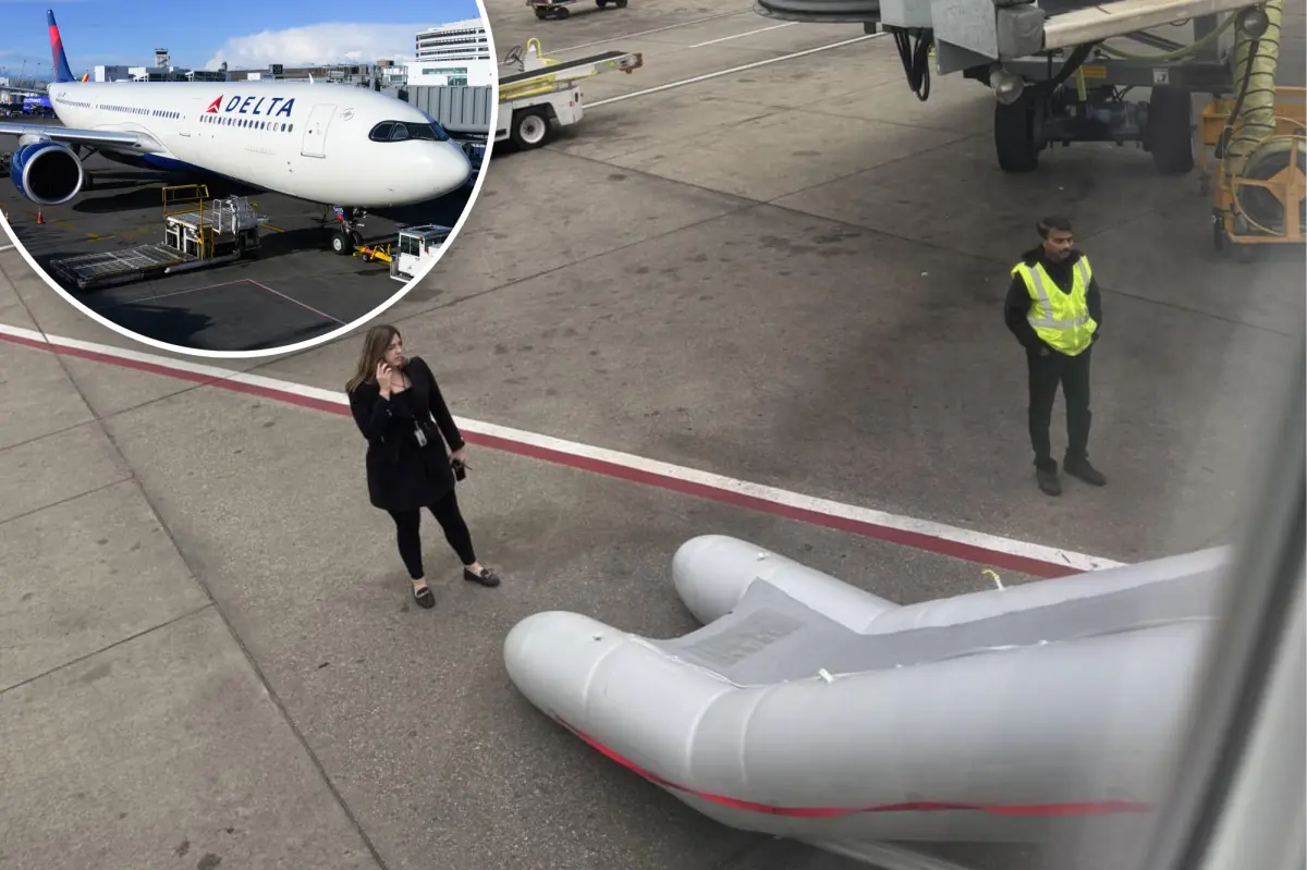 Delta flight attendant pops emergency evacuation slide in $100K error — leaving passengers stranded overnight