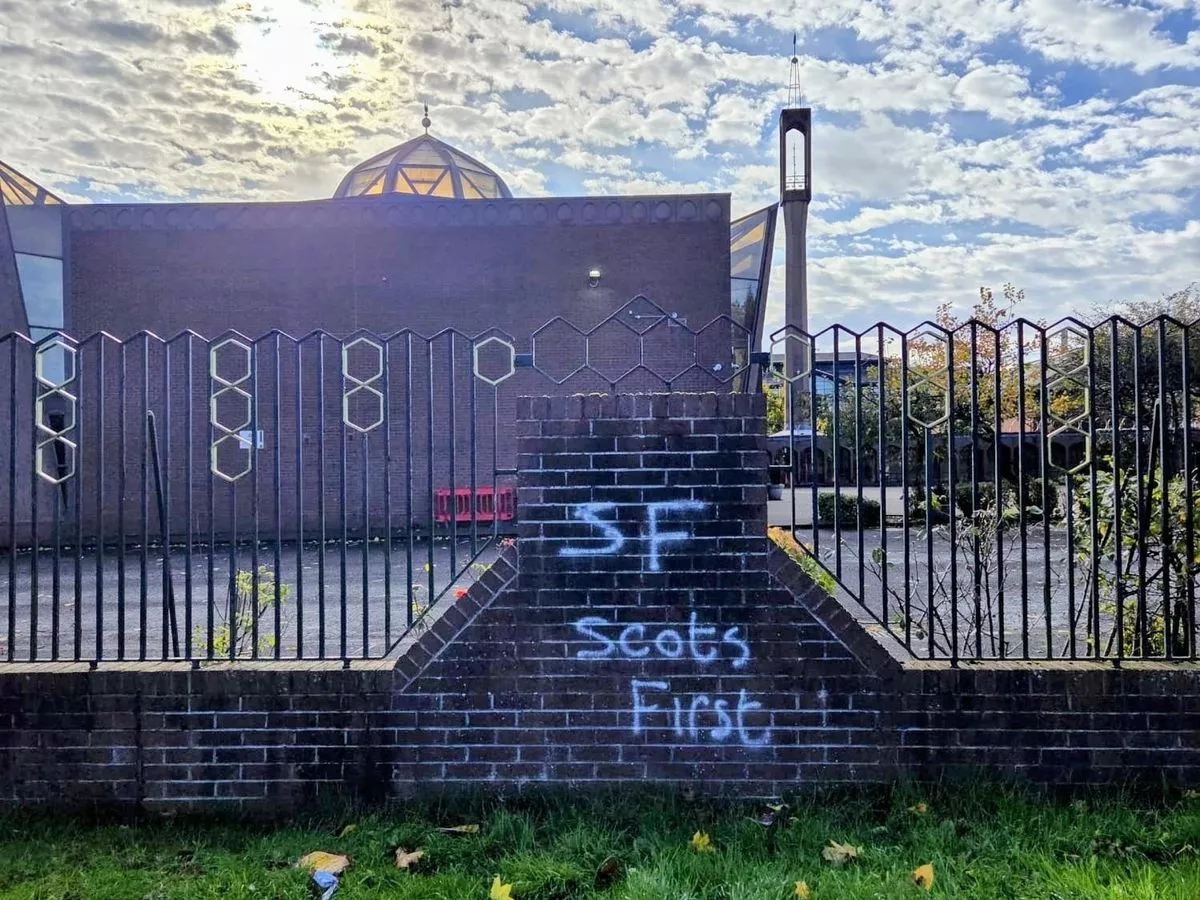 Scots mosque vandalised with ‘Scots First’ graffiti as probe launched