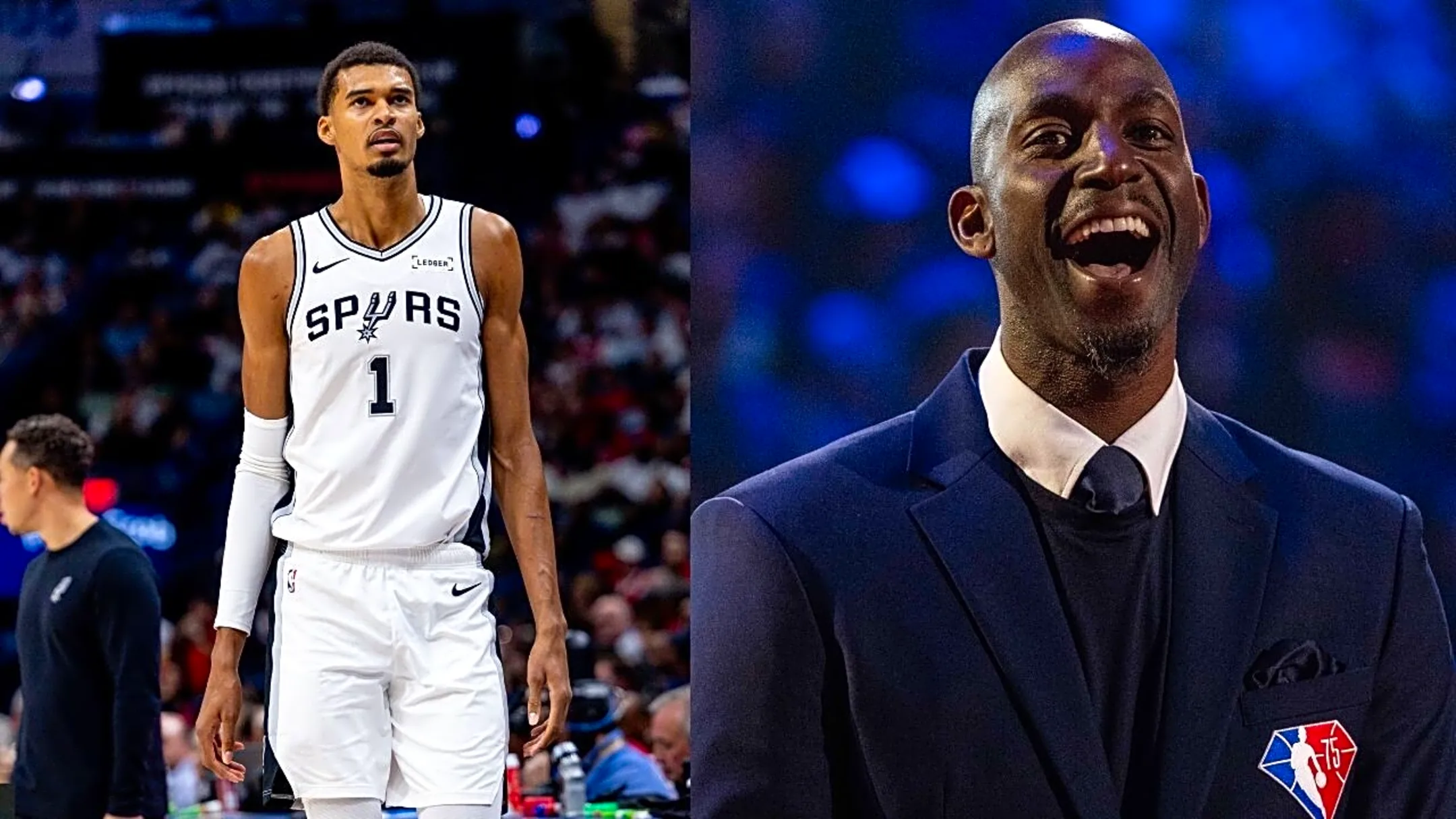 Victor Wembanyama Bullying Anthony Davis Leads to Star Wars Reference From Kevin Garnett