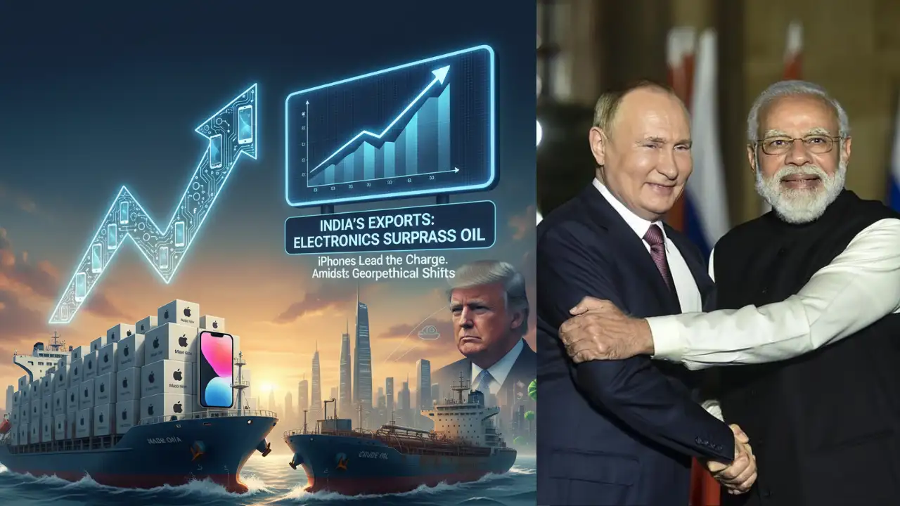 Will iPhones Push Electronics Past Oil To Become India’s Second-largest Export Category Amid Trump’s Russia Sanctions?