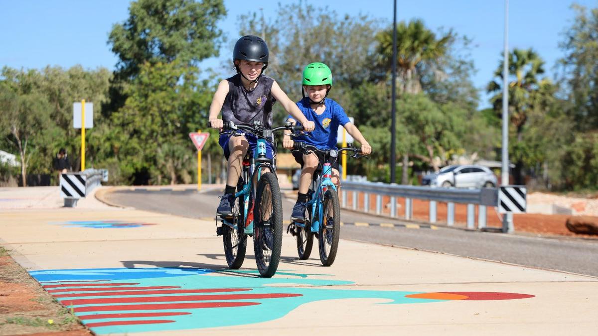 Broome school kids given safer ride home with new pathway