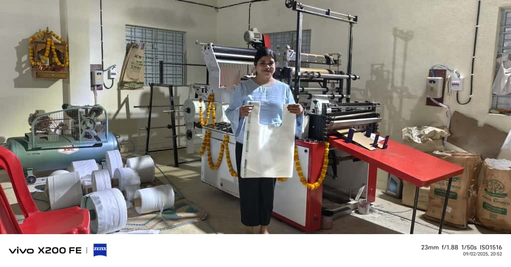 Ritu shows the way in biodegradable bag production
