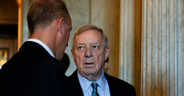 Sen. Dick Durbin Says AFGE Union Calling for Government Shutdown End 'Has a Lot of Impact'